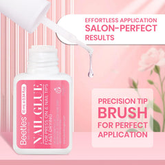 Beetles brush applicator closeup for precise, mess-free glue application