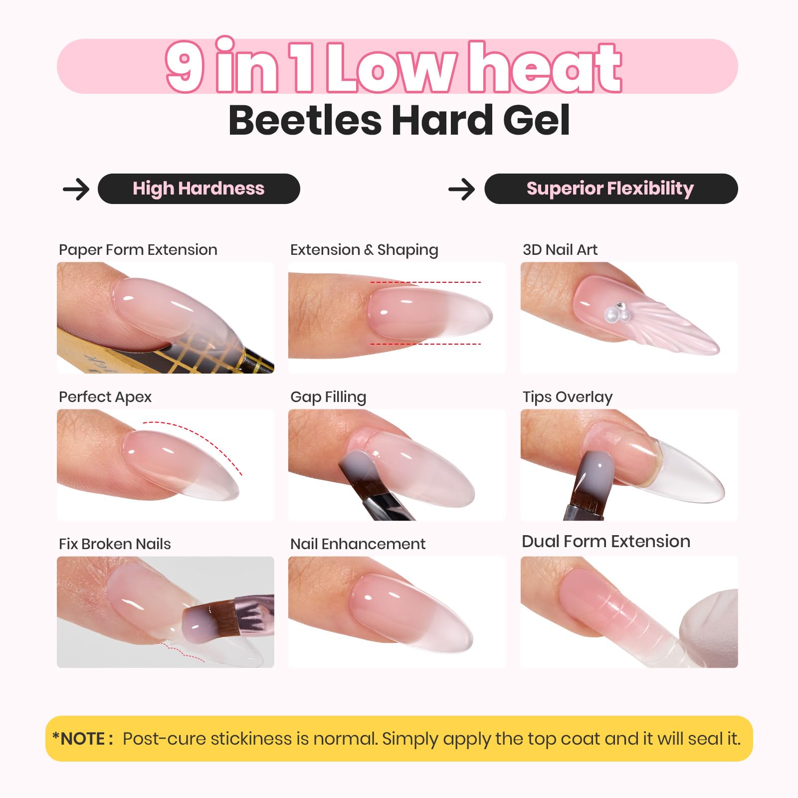Beetles brush applicator detail demonstrating easy product pick-up and controlled placement benefit