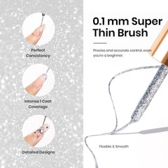 beetles fine brush detail demonstrating precise liner strokes for controlled application