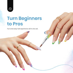 beetles brushes detail shows fine tips for precise nail art