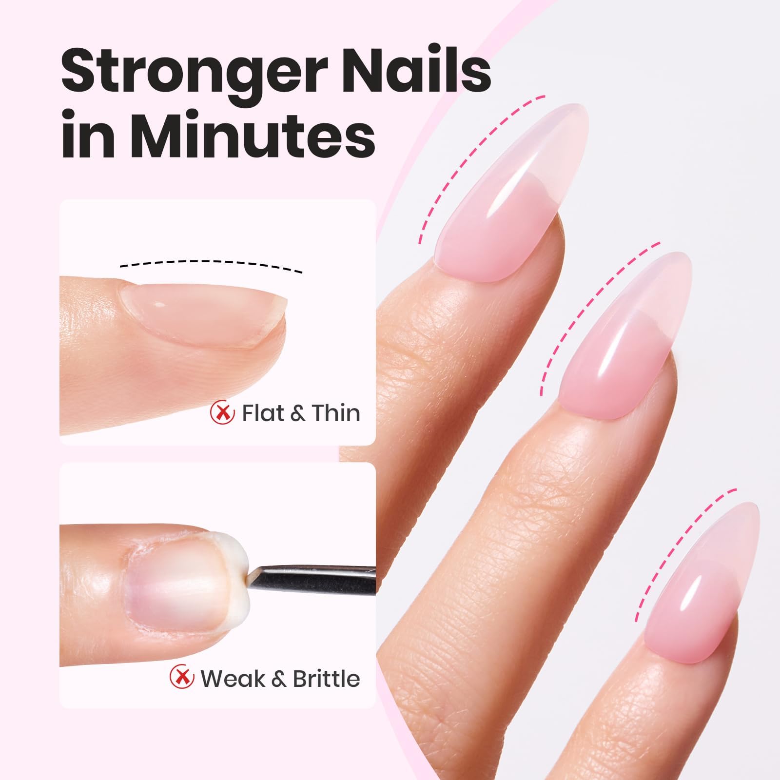 Beetles Gel Polish being applied to a nail, demonstrating easy flow and beginner-friendly control