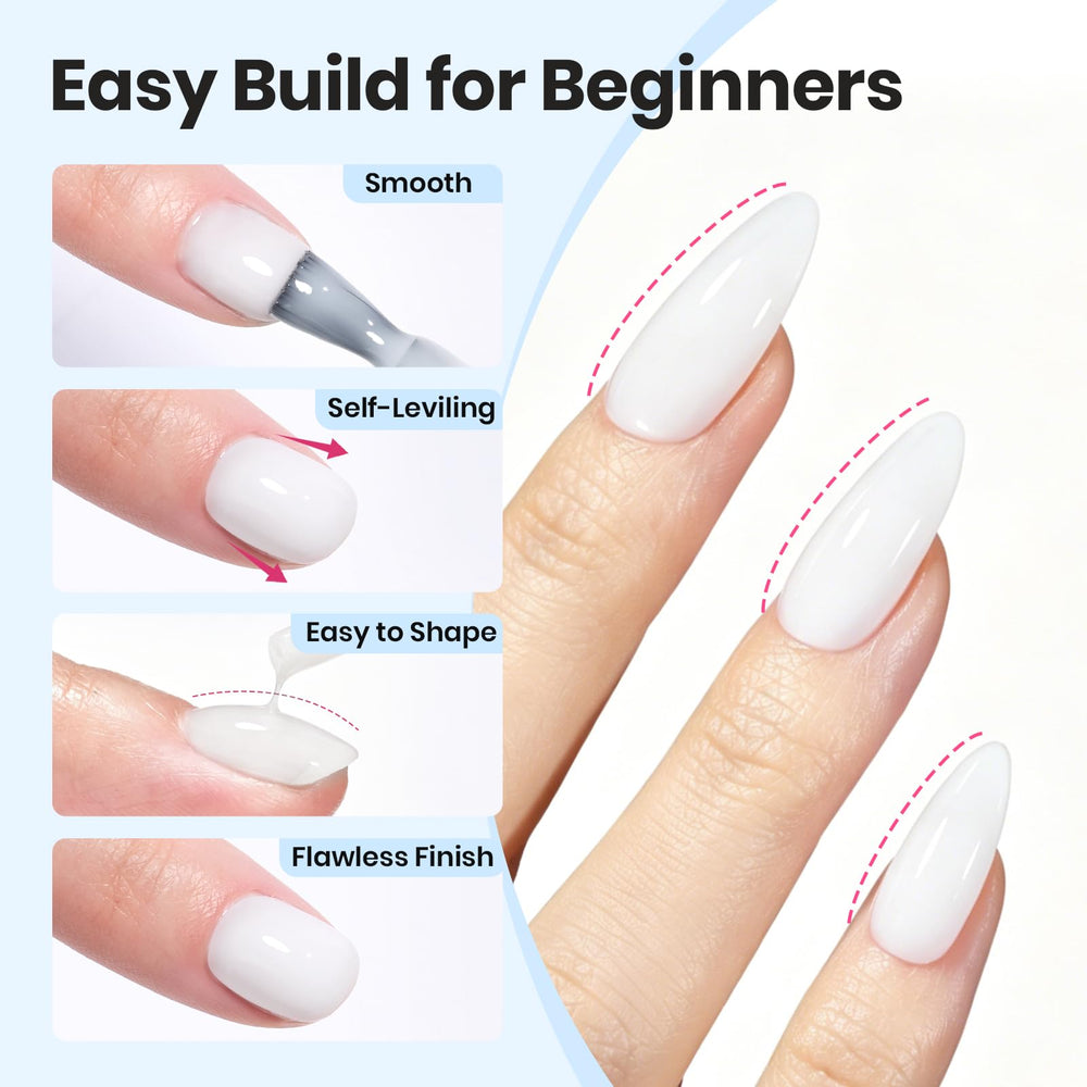 Beetles Gel Polish brush detail applying gel to nail for precise apex shaping