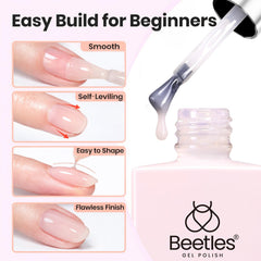 Beetles nail brush detail aiding precise application and apex shaping