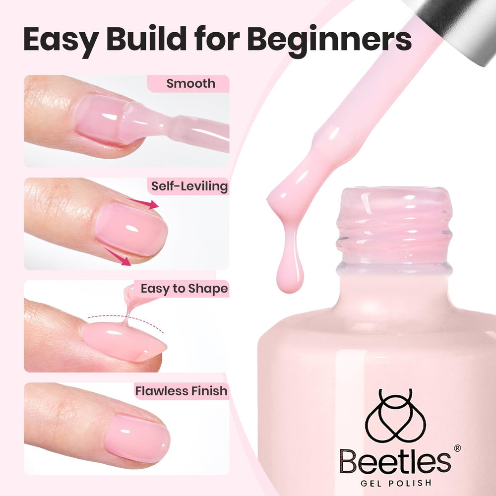 Beetles Gel Polish included nail art brush detail, enables precise gel placement and neat apex shaping