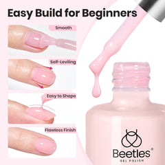 Beetles Gel Polish included nail art brush detail, enables precise gel placement and neat apex shaping