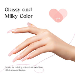 beetles builder gel cured shiny nail demonstrating durable glossy finish