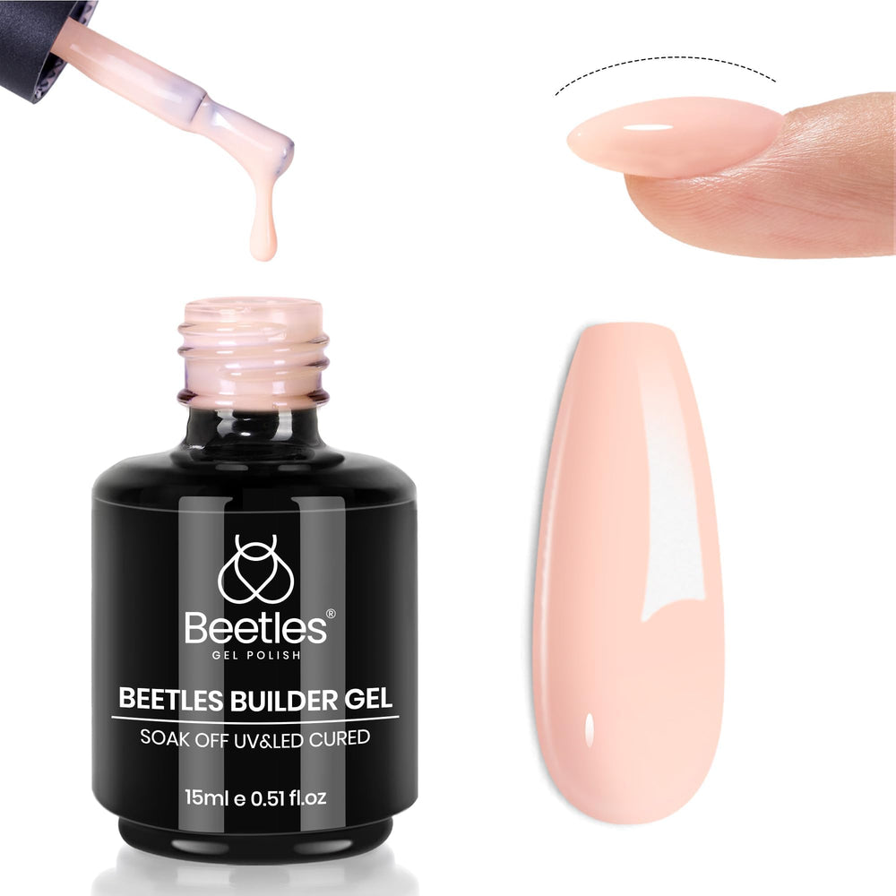 beetles builder gel front bottle showing label and size for easy selection