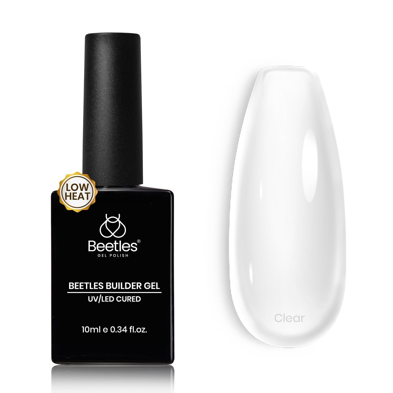 beetles builder gel front jar showing clear product and brand benefit of reliability