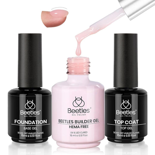 beetles builder gel front packaging showing kit and benefits