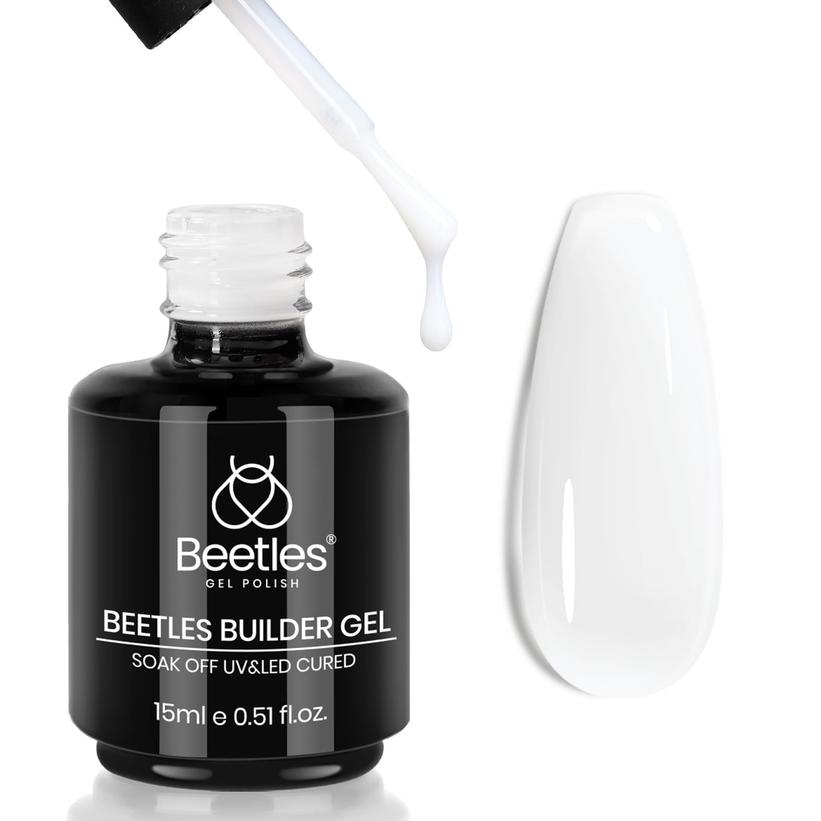 Beetles Gel Polish front bottle view showing label and compact 15ml size benefit