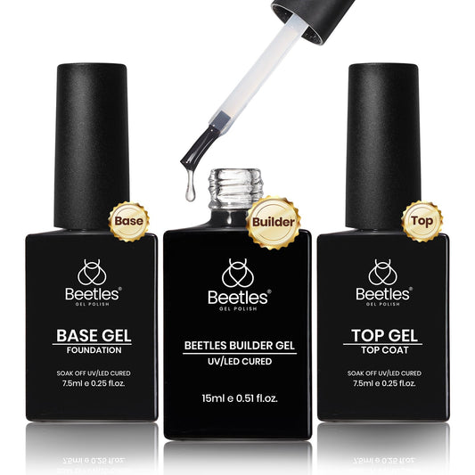 beetles builder gel front packaging showing full three-piece kit and benefits