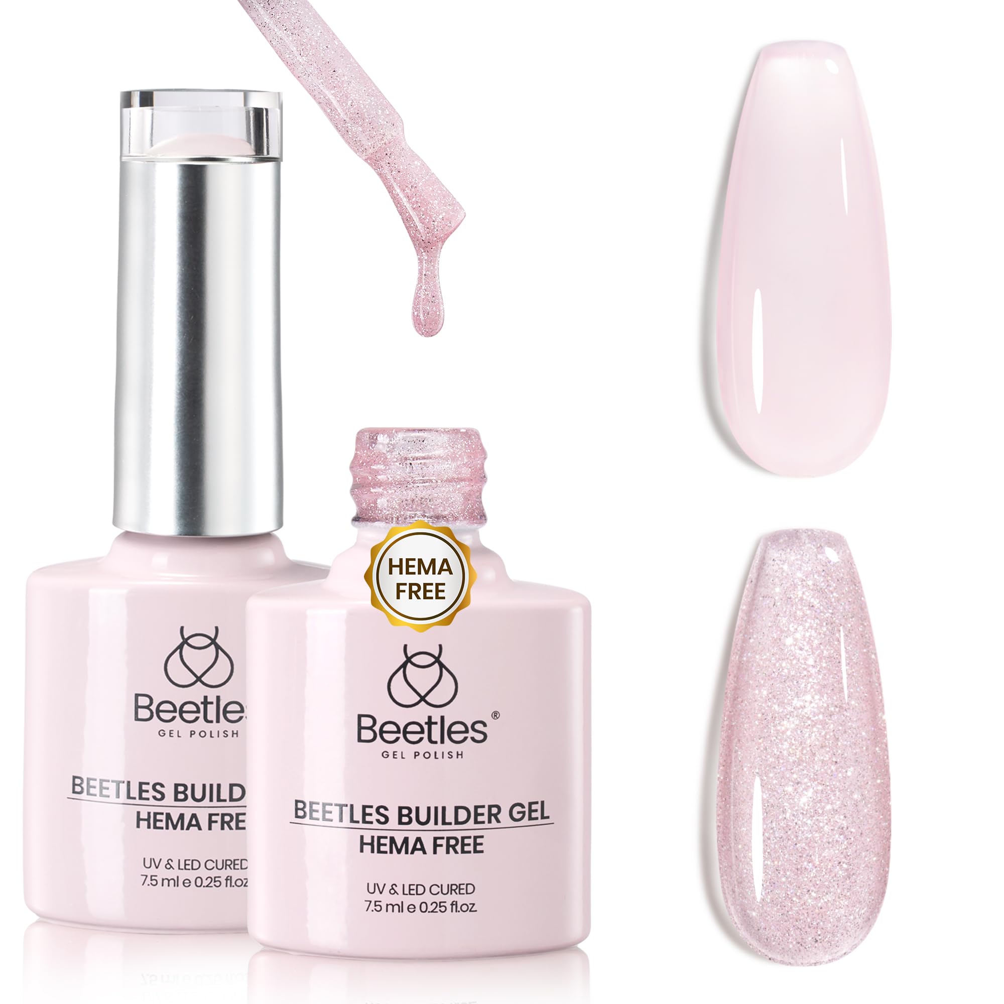 Beetles Builder Gel front packaging showing product and shade benefits