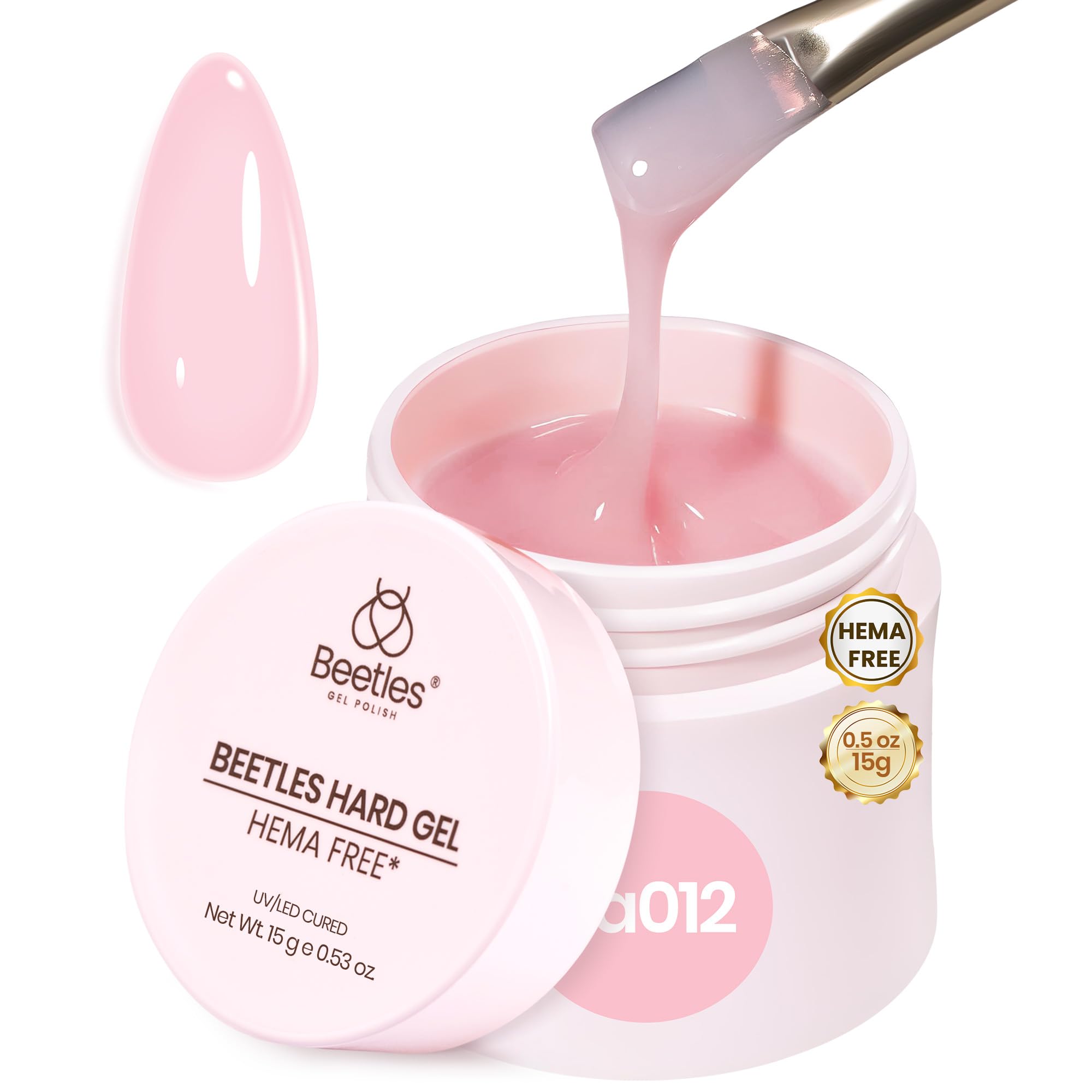 beetles gel polish jar front showing label and compact size for easy travel