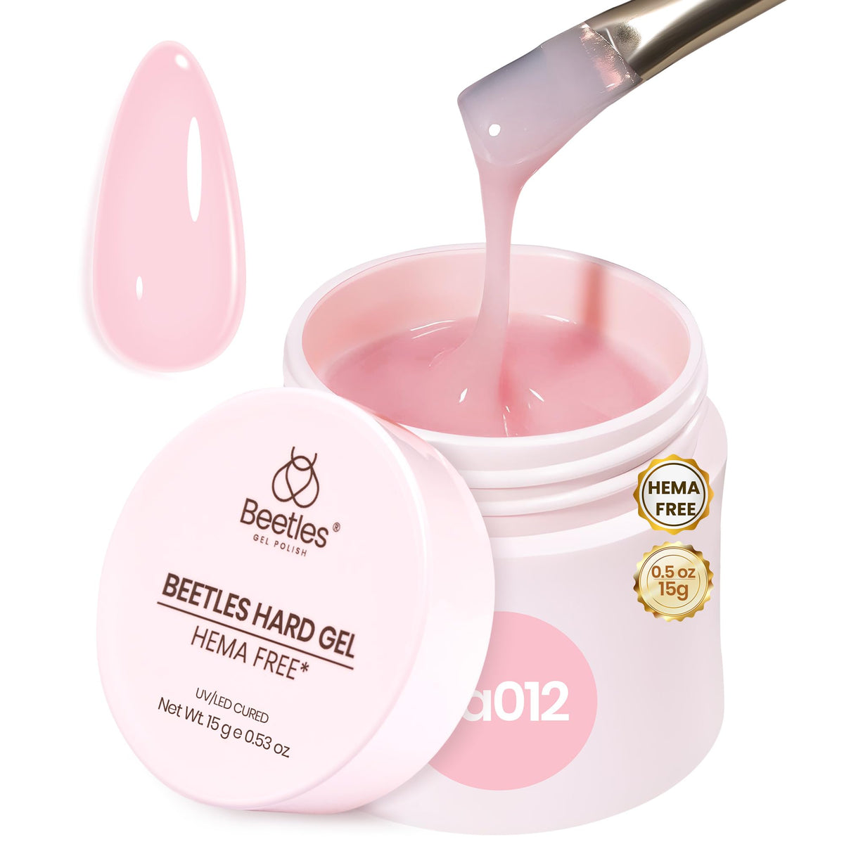 beetles gel polish jar front showing label and compact size for easy travel