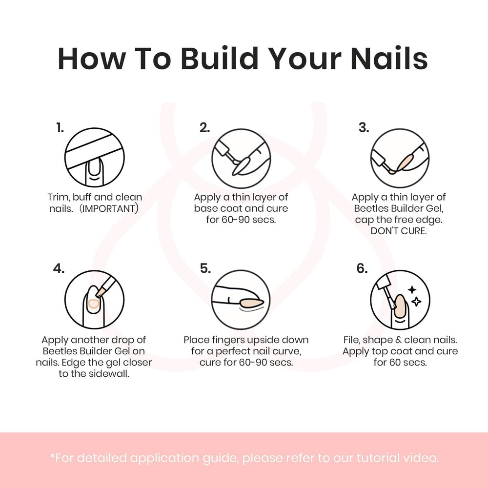 beetles builder gel lifestyle wedding nails portraying natural nude elegance