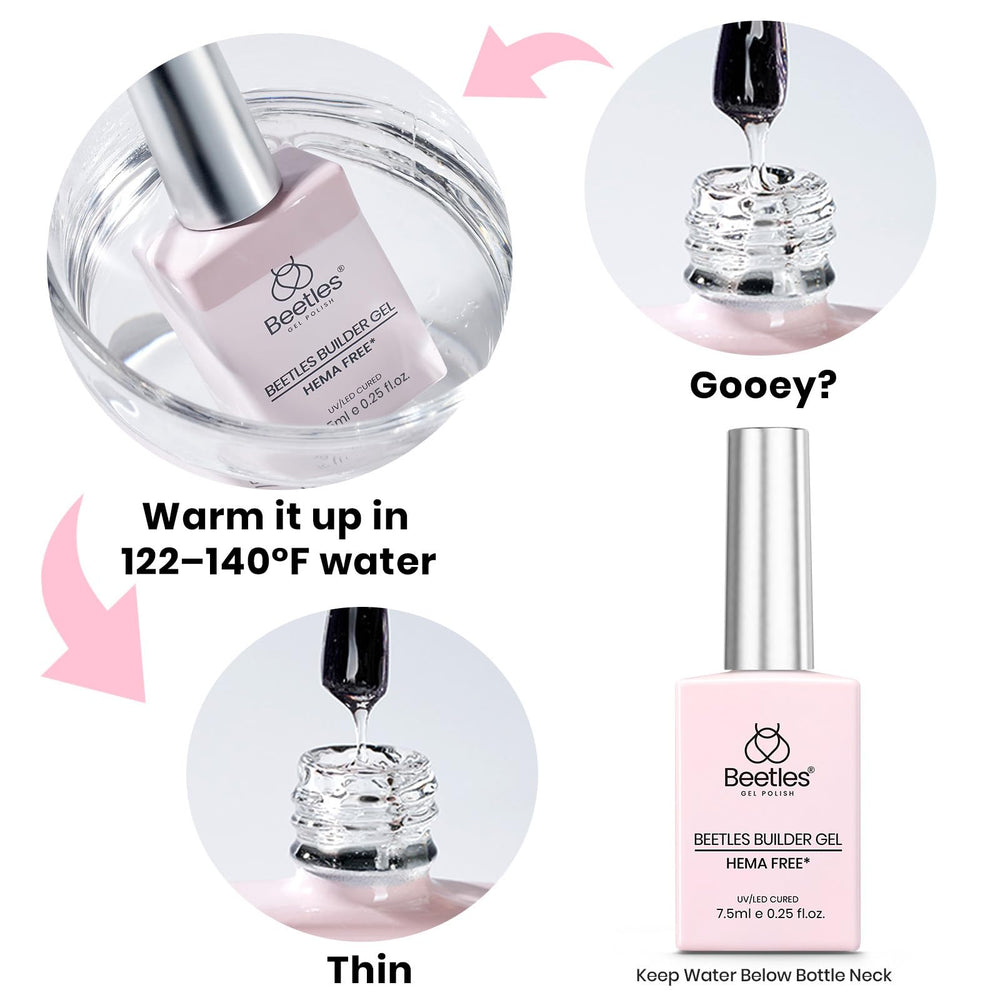 beetles builder gel removal tools with cuticle oil for safe aftercare