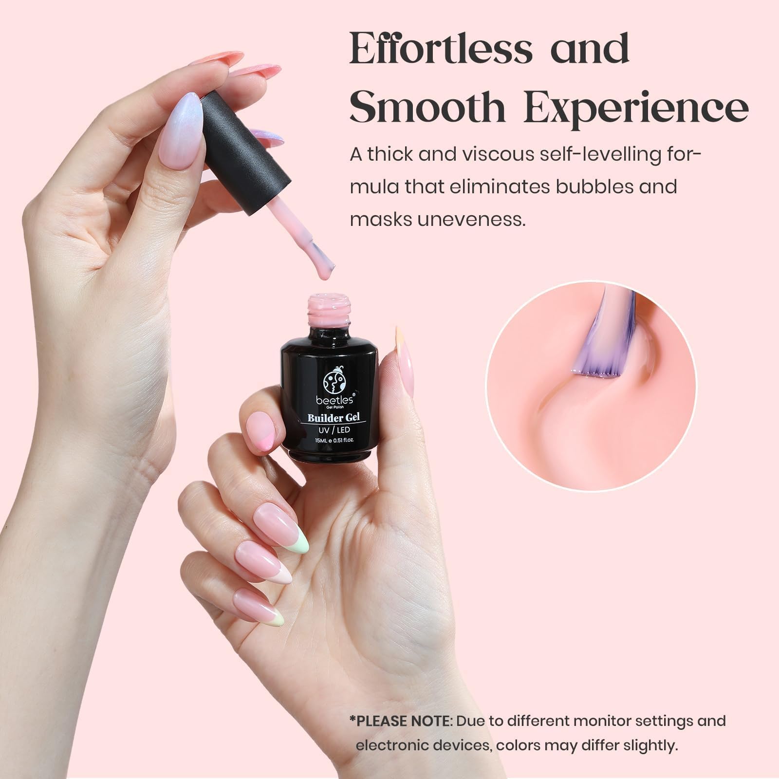 beetles builder gel in salon lifestyle setup showing professional-ready results