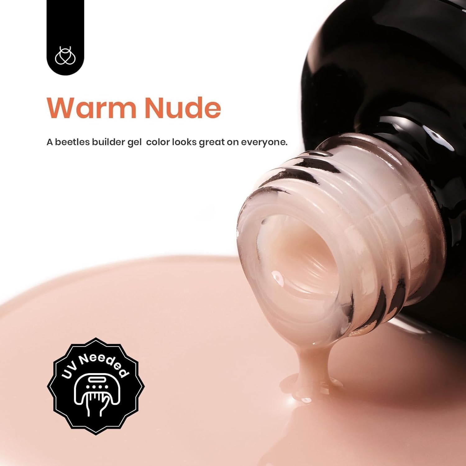 beetles builder gel smooth texture closeup illustrating self-leveling benefit
