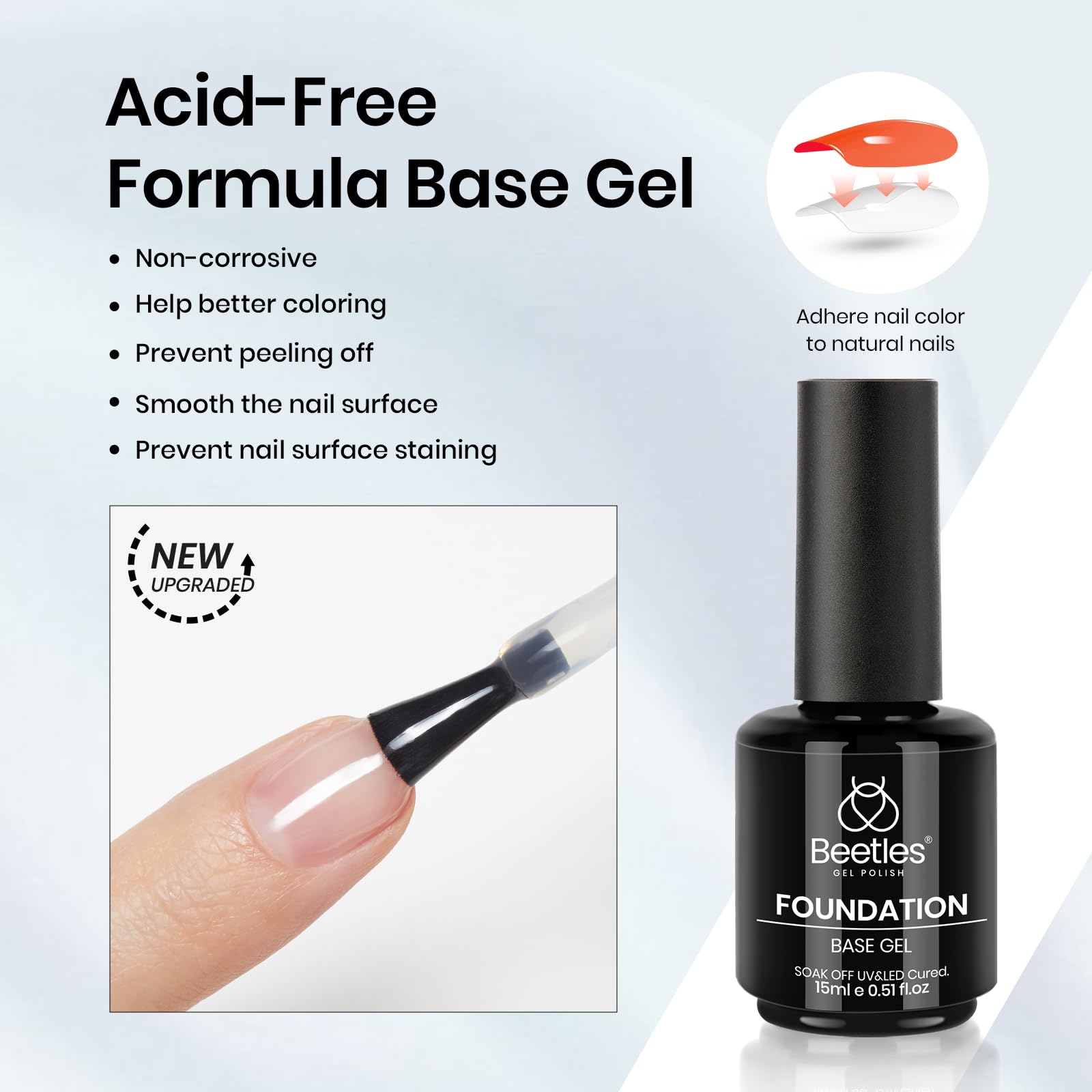 Beetles gel texture close-up showing viscous builder gel for shaping strong nail apex