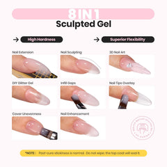 Beetles Builder Gel texture close-up demonstrating smooth self-leveling consistency