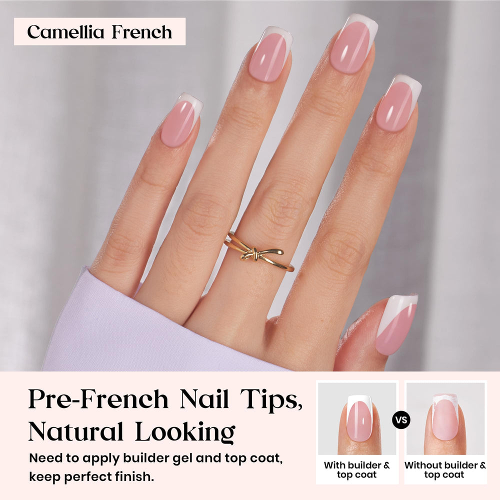 beetles Gel Polish close-up of nail tip texture showing smooth finish and strength