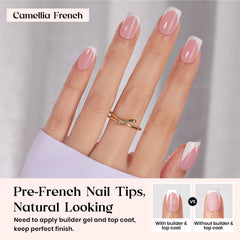beetles Gel Polish close-up of nail tip texture showing smooth finish and strength