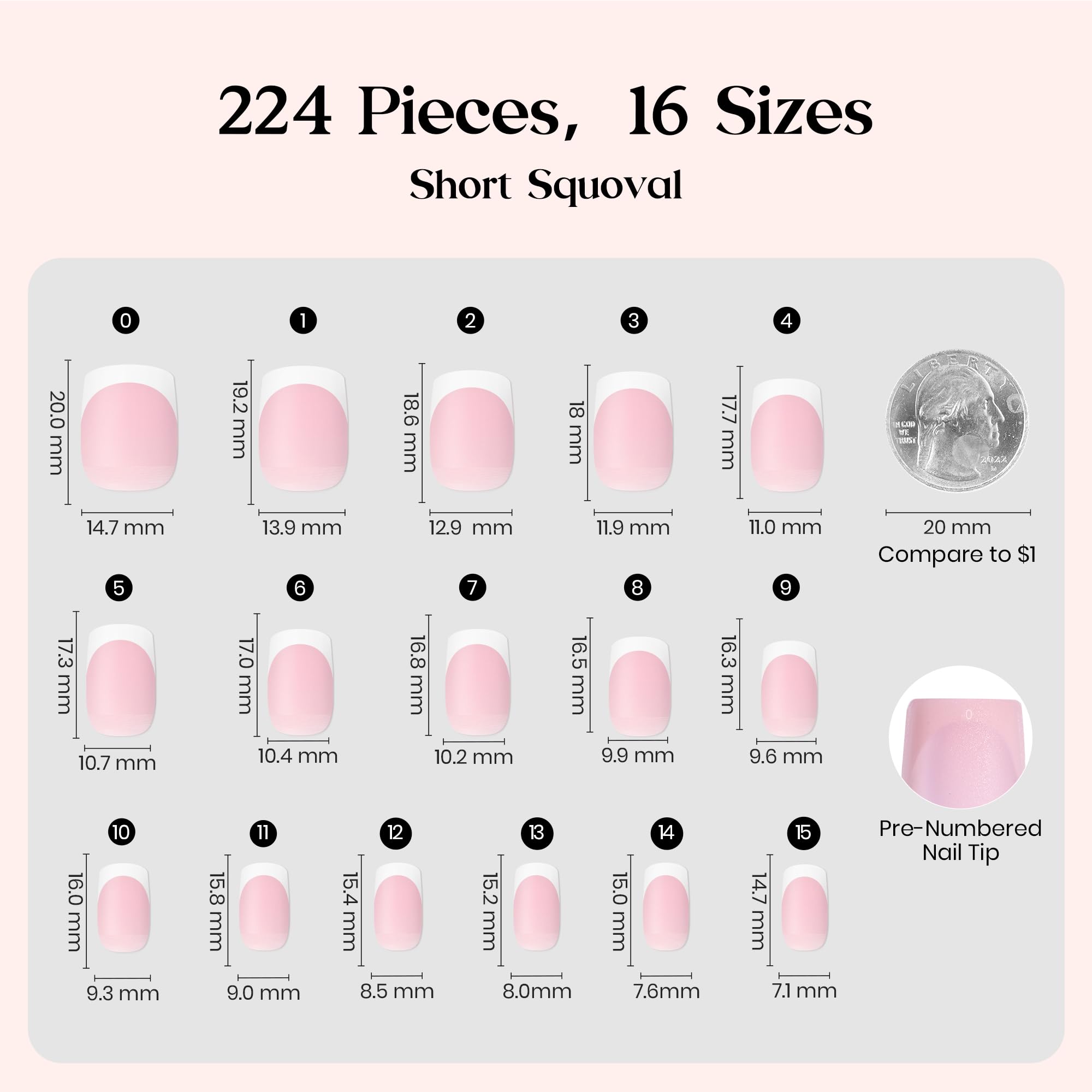 beetles Gel Polish nails held in hand showing scale and natural short squoval fit