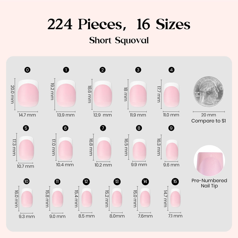 beetles Gel Polish nails held in hand showing scale and natural short squoval fit