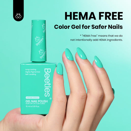 Beetles Gel Polish cap and label detail highlighting shade number and easy identification