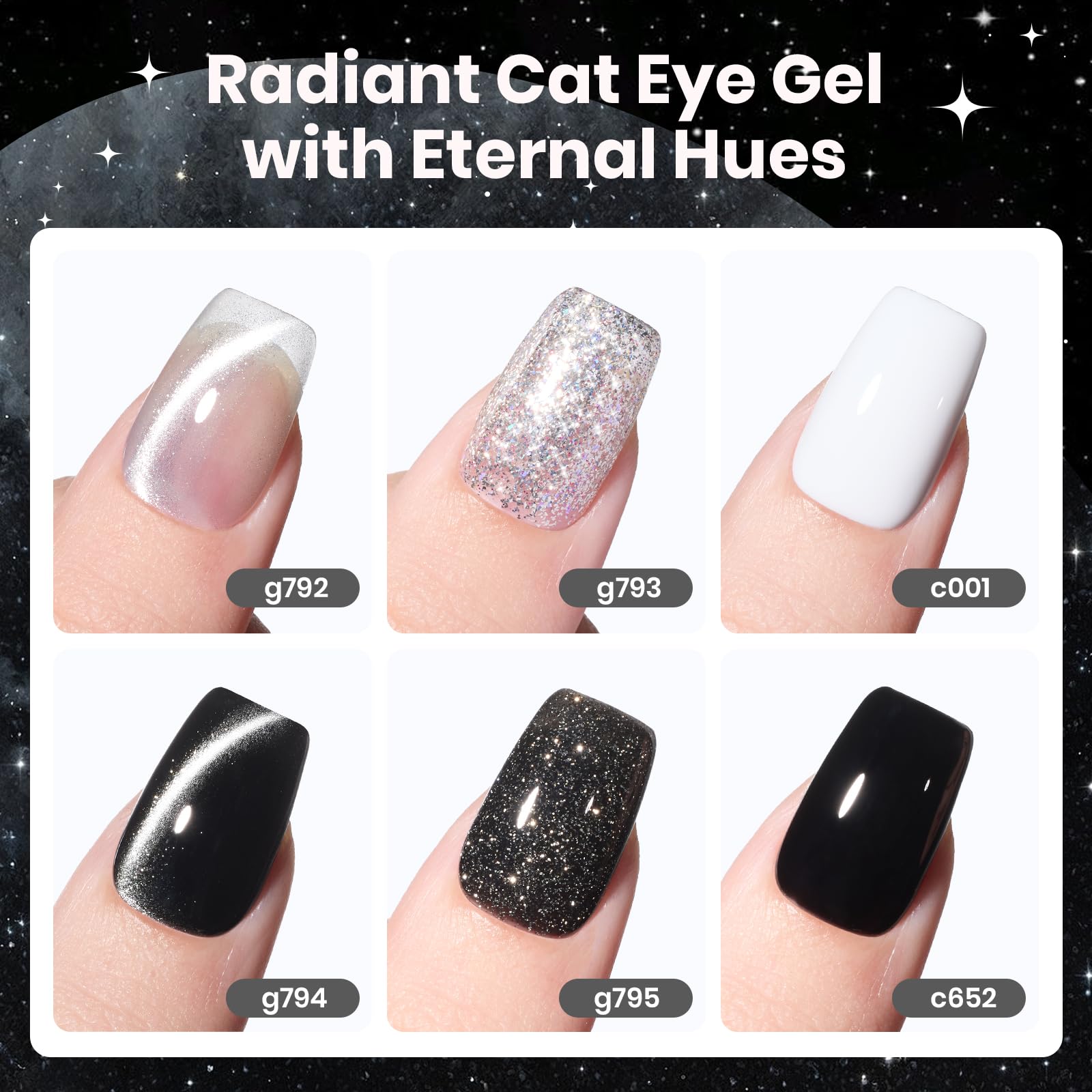 beetles cat-eye magnet effect in action producing reflective stripe for dramatic nails