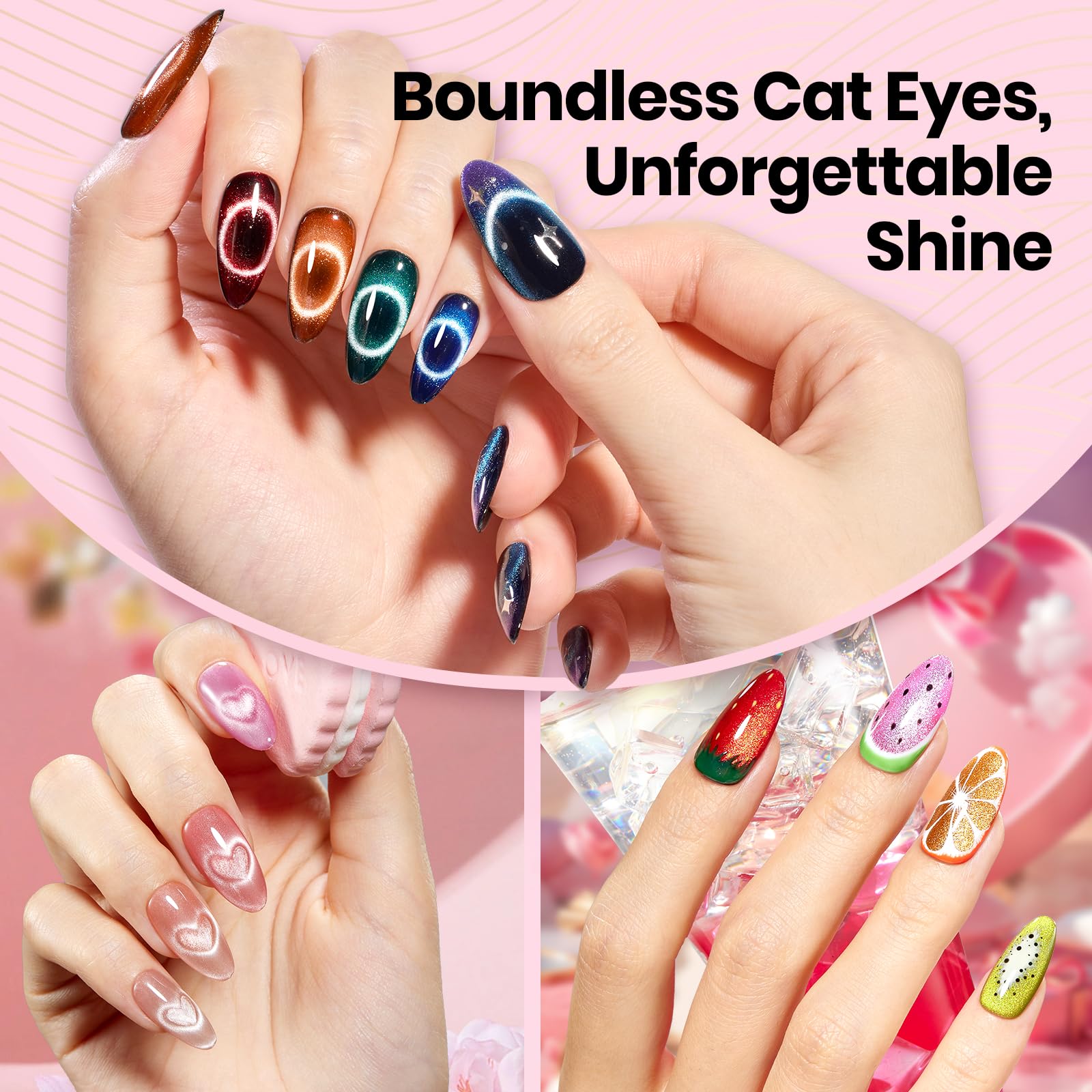 beetles Gel Polish magnet held beside ruler for compact size and portability