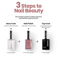 Beetles label detail with ingredients visible and nail-care benefit