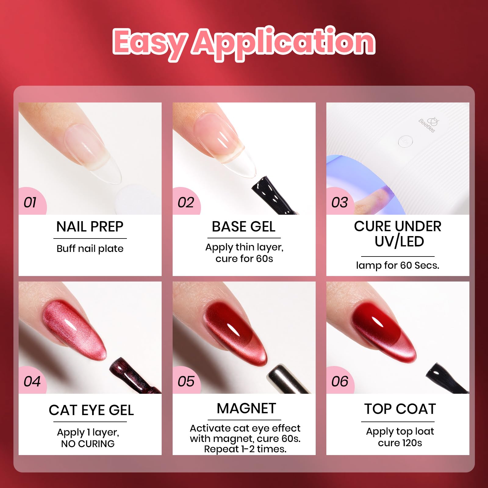 Beetles Gel Polish gift box lifestyle image highlighting polished presentable packaging