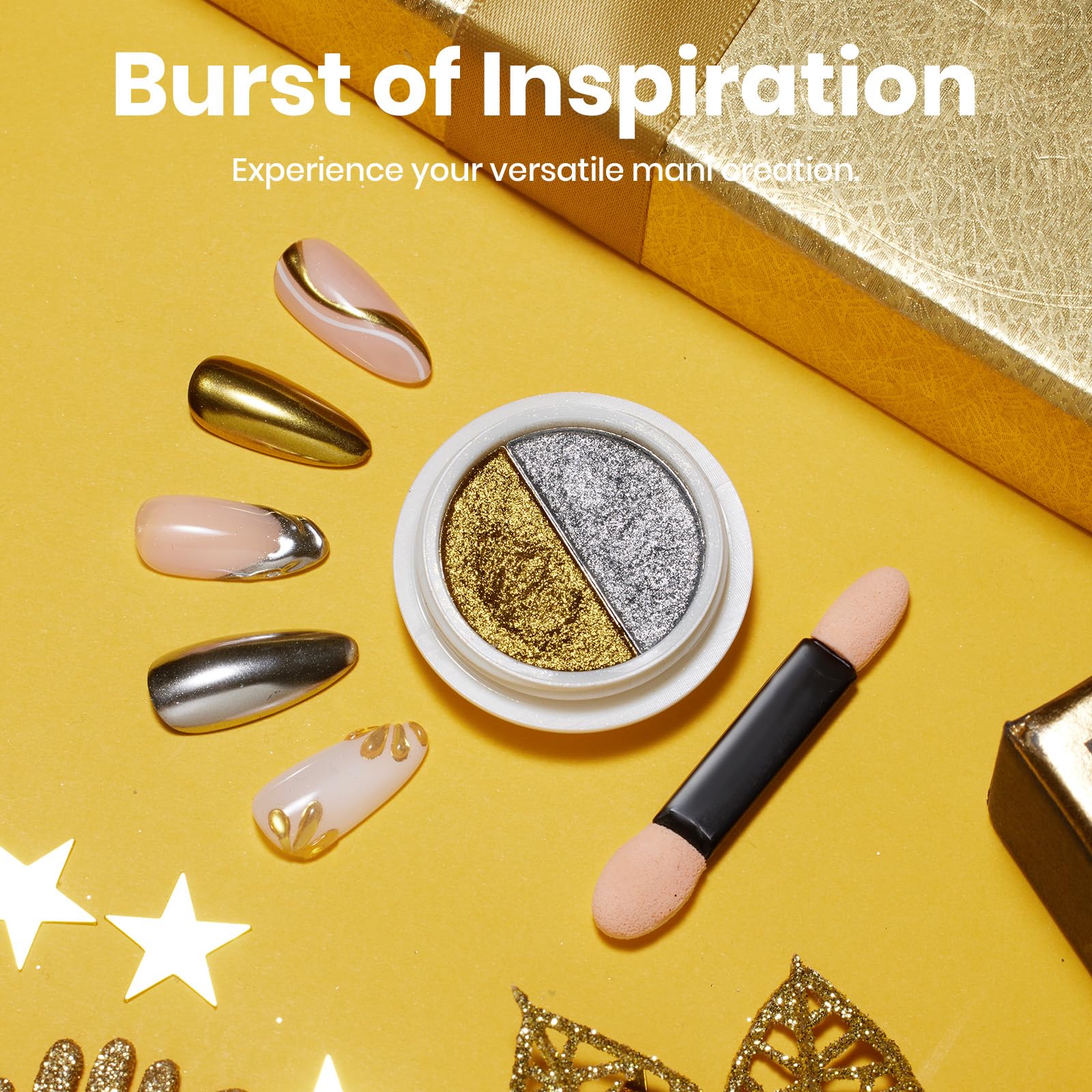 beetles palette next to ruler showing compact size and travel-friendly packaging benefit