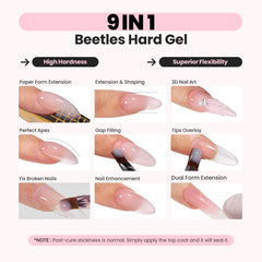 beetles clear gel close-up and flat brush demonstrating precise sculpting control