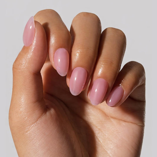 beetles Gel Polish close-up of built-in apex curve for stronger extensions