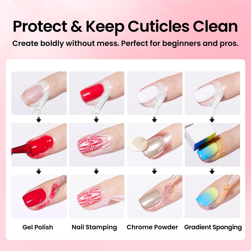 beetles close-up brush and nozzle for precise application and tidy cuticle protection