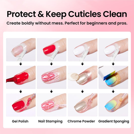 beetles close-up brush and nozzle for precise application and tidy cuticle protection