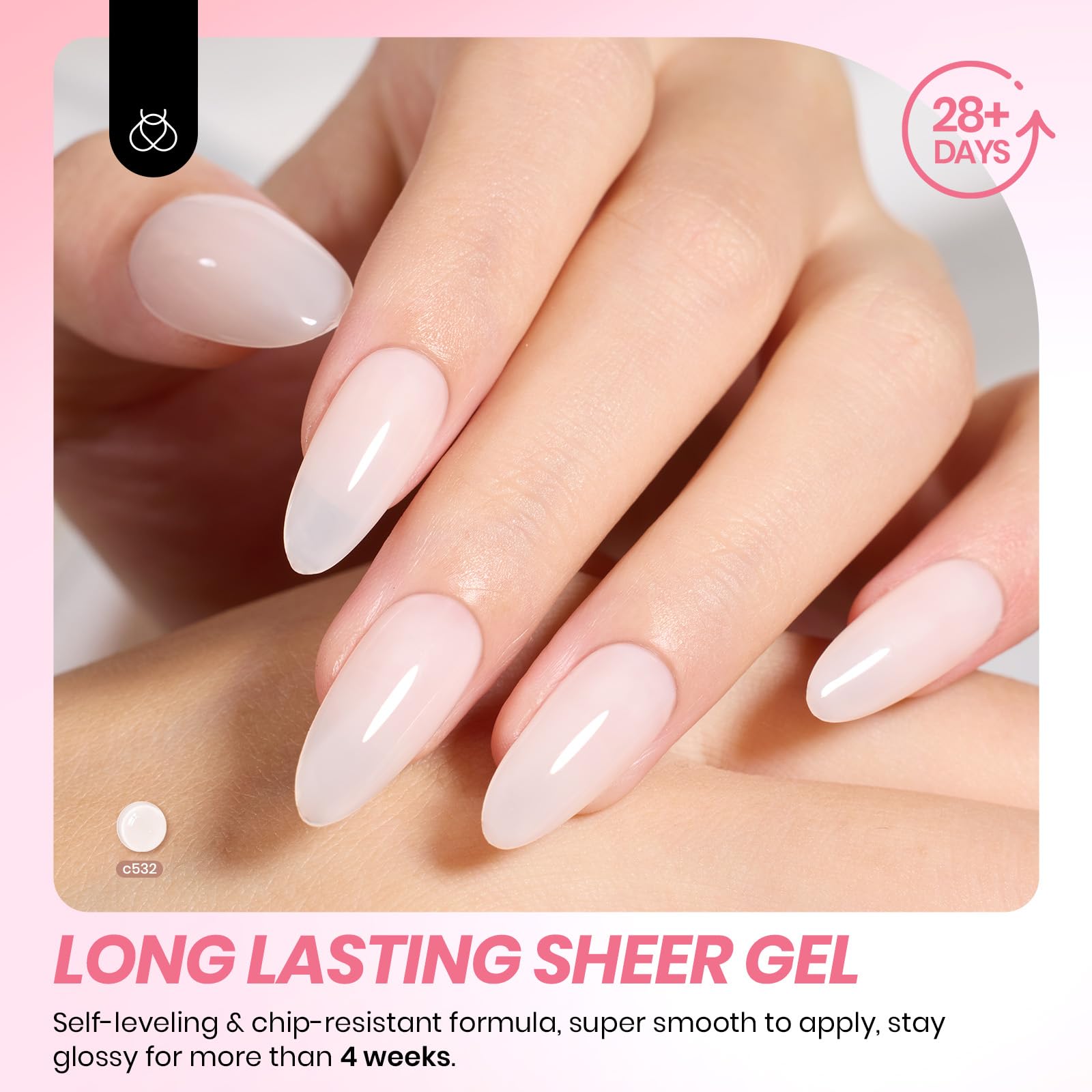 Beetles Gel Polish brush close-up showing smooth jelly texture for even application