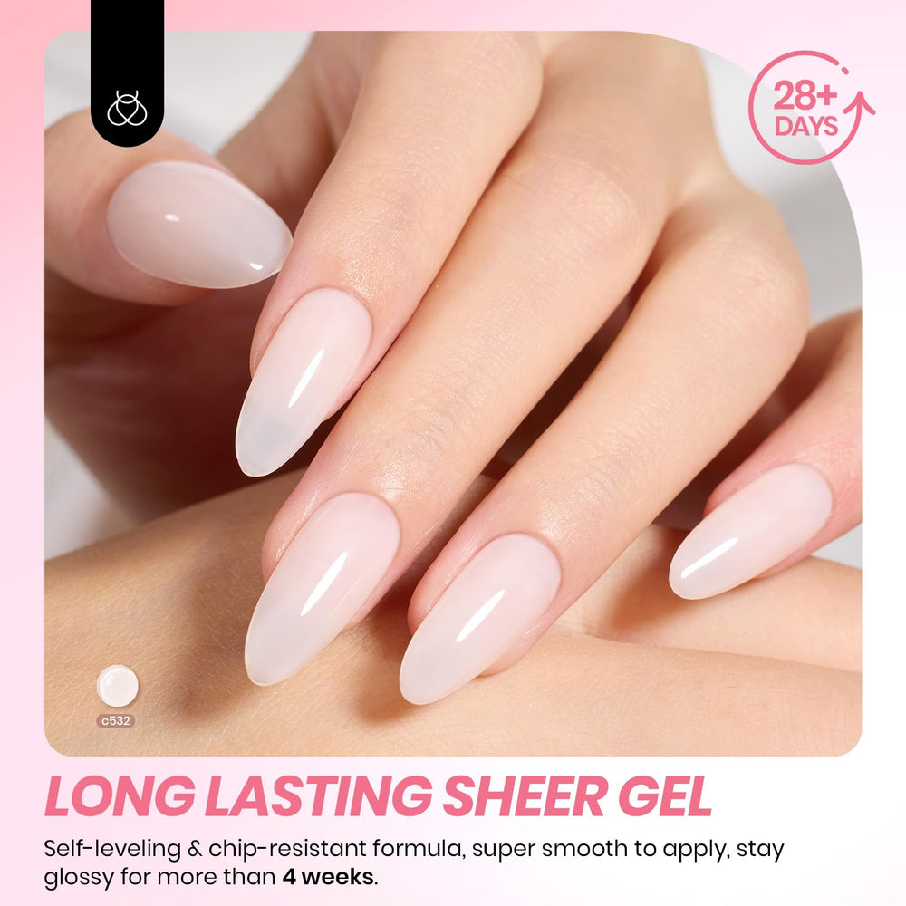 Beetles Gel Polish brush close-up showing smooth jelly texture for even application