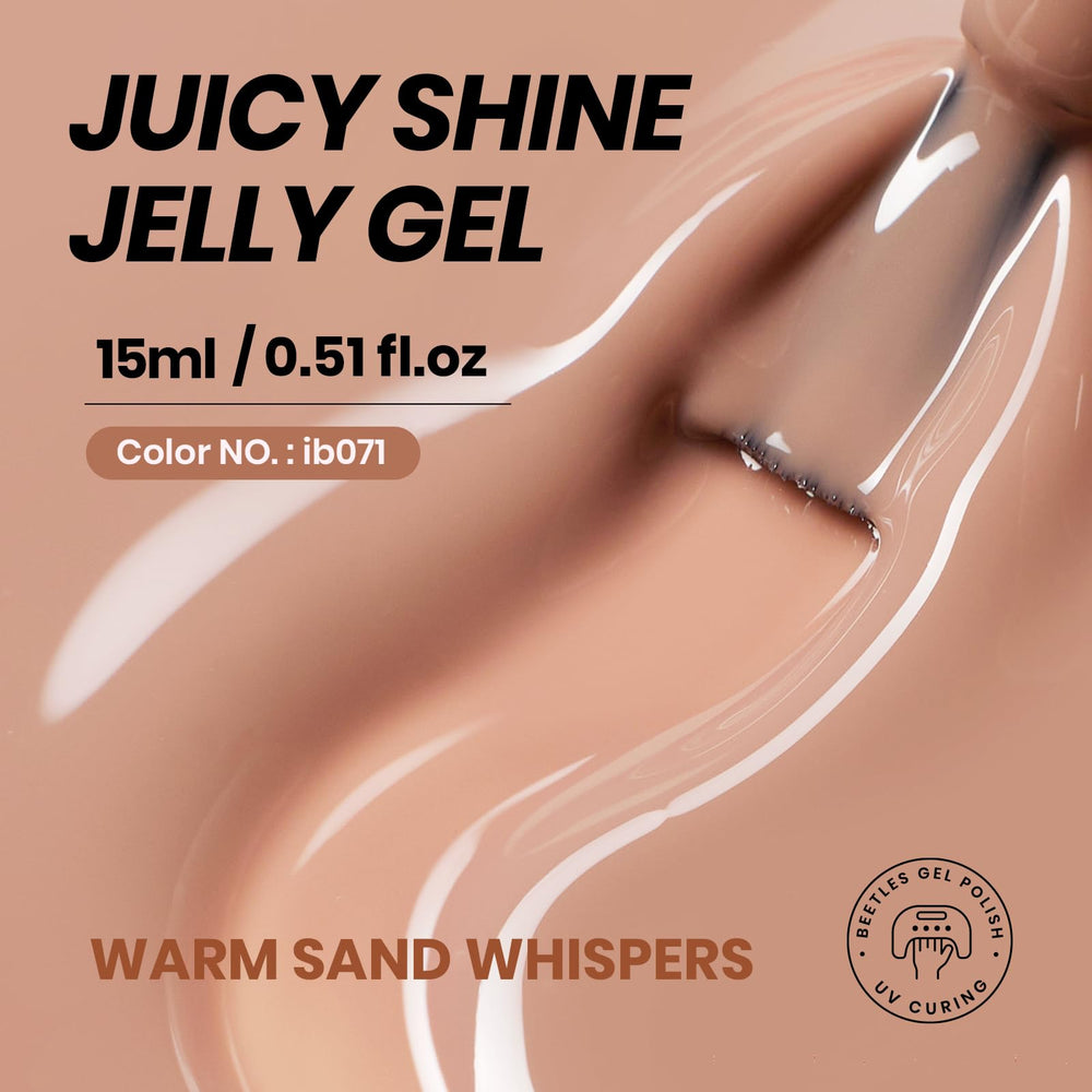 Beetles Gel Polish brush stroke close-up showing smooth jelly texture for easy application