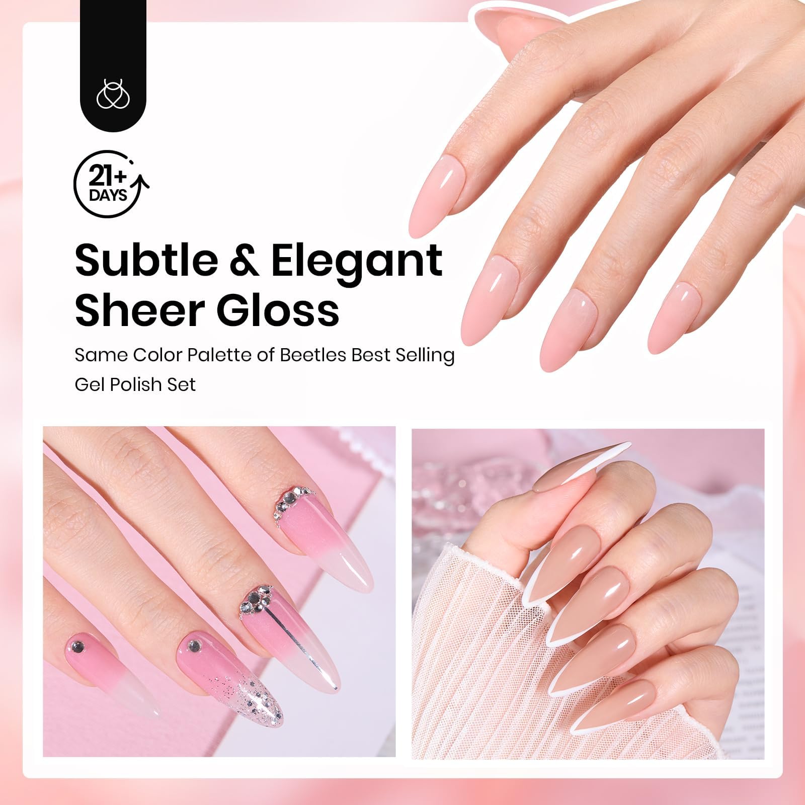 Beetles Gel Polish close-up powder texture for smooth application