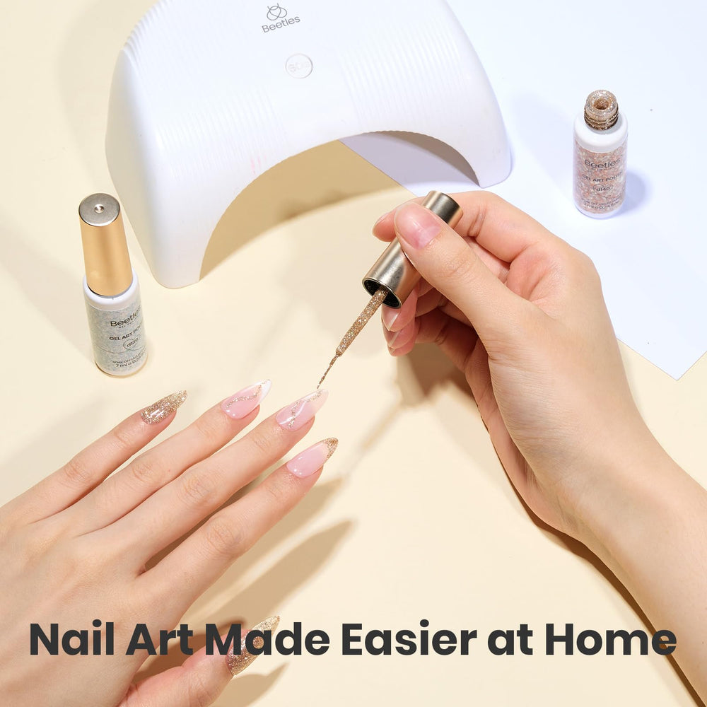 Beetles Gel Polish reflective pigment close-up showing shimmer and high-contrast highlighting