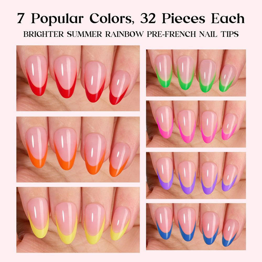 Beetles close-up of French tip detail highlighting precise color and design for easy styling