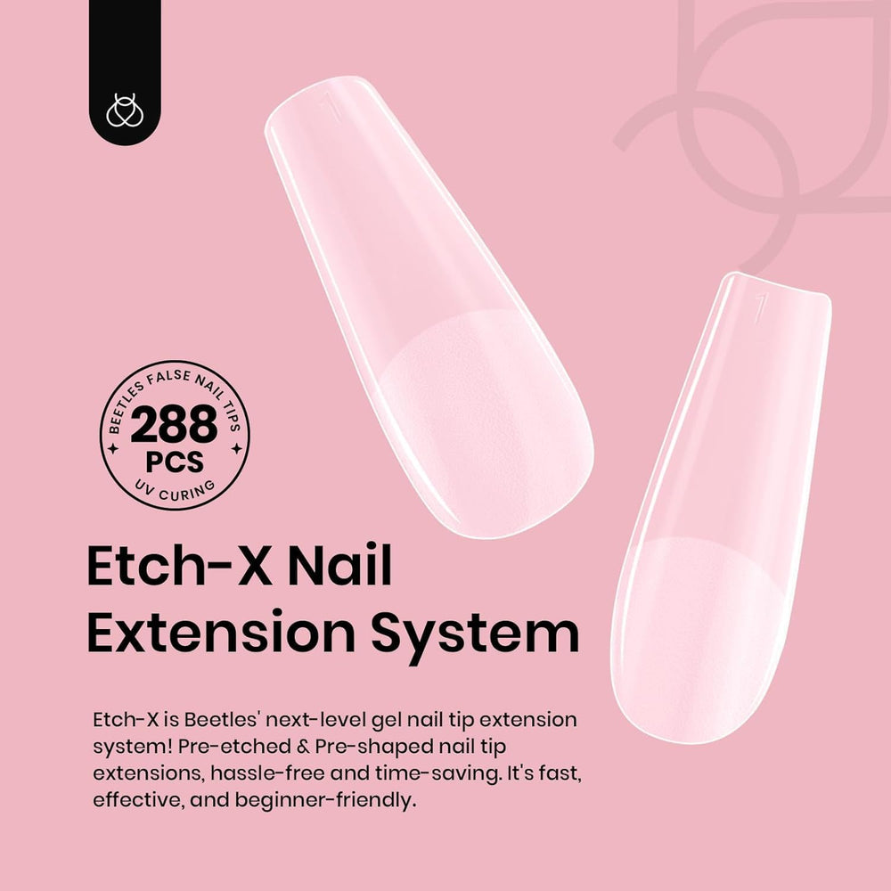 beetles close-up of inner etch-x texture for stronger glue adhesion and faster application