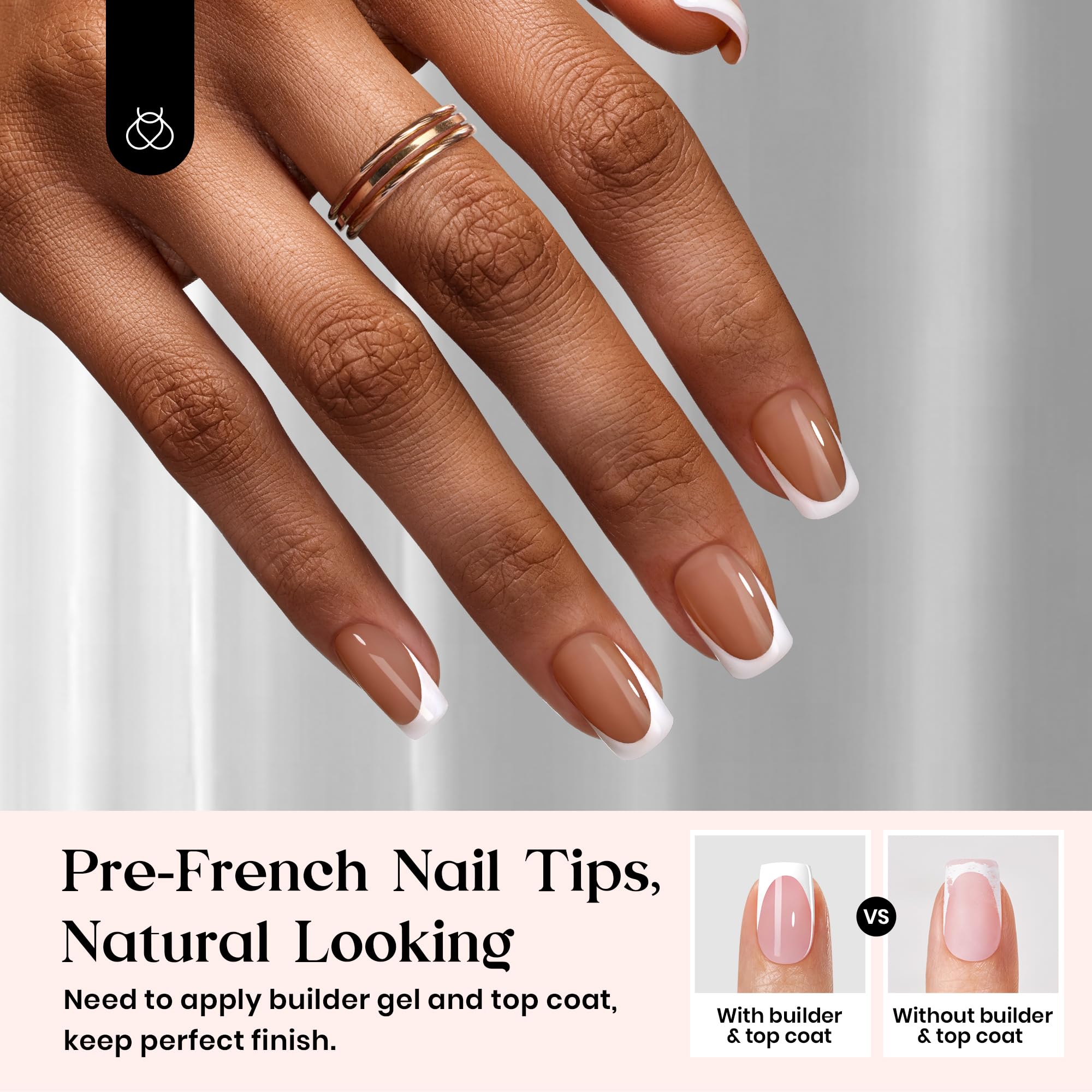 Beetles close-up of squoval nail texture showing smooth finish benefit