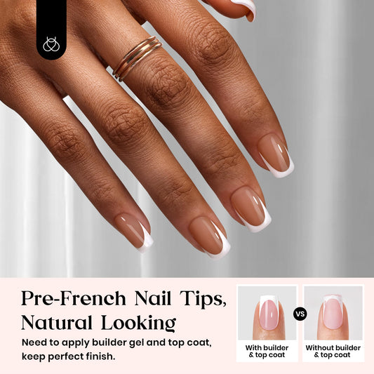 Beetles close-up of squoval nail texture showing smooth finish benefit