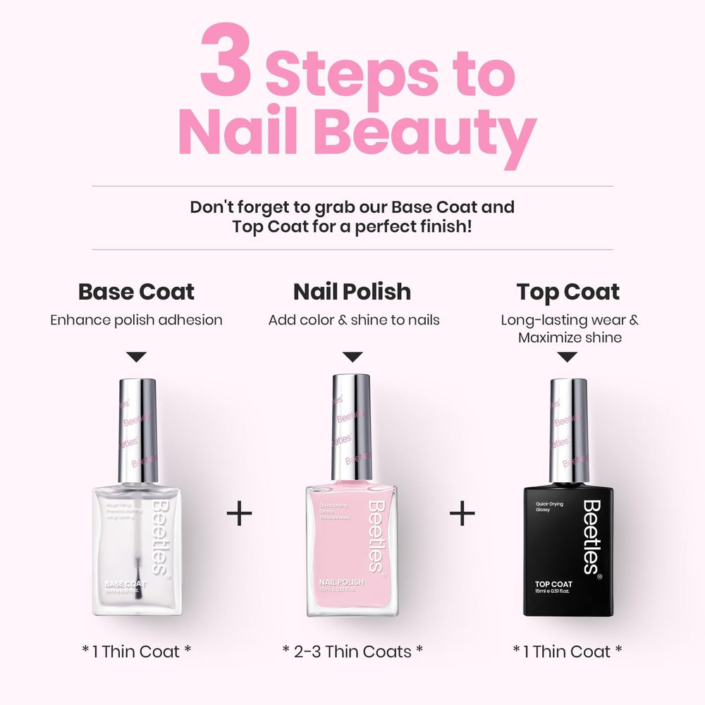 Beetles nail polish being applied to nails demonstrating ease of use benefit