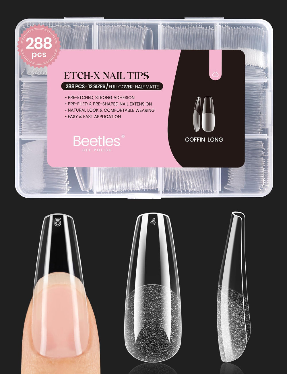 Beetles packaging front showing 288-piece set and convenience