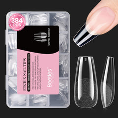 Beetles coffin medium front packaging showing 384-piece kit and benefits